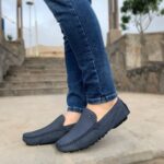 MOCASIN ARABE ACERO NOBUCK