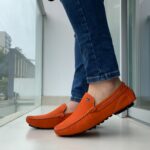 MOCASIN ARABE NARANJA NOBUCK