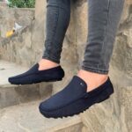 MOCASIN ARABE AZUL NOBUCK