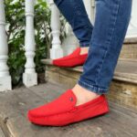 MOCASIN ARABE ROJO NOBUCK