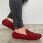 MOCASIN RELOJ VINO NOBUCK