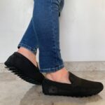 MOCASIN SERRUCHO NEGRO NOBUCK