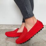 MOCASIN SERRUCHO ROJO NOBUCK
