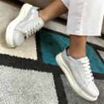 ZAPATILLA DAMA ACERO GLITTER