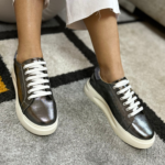ZAPATILLA DAMA PLATA QUEMADA GLITTER
