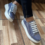 ZAPATILLA DAMA PLATA GLITTER