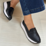 MOCASÍN SNEAKER DAMA NEGRO